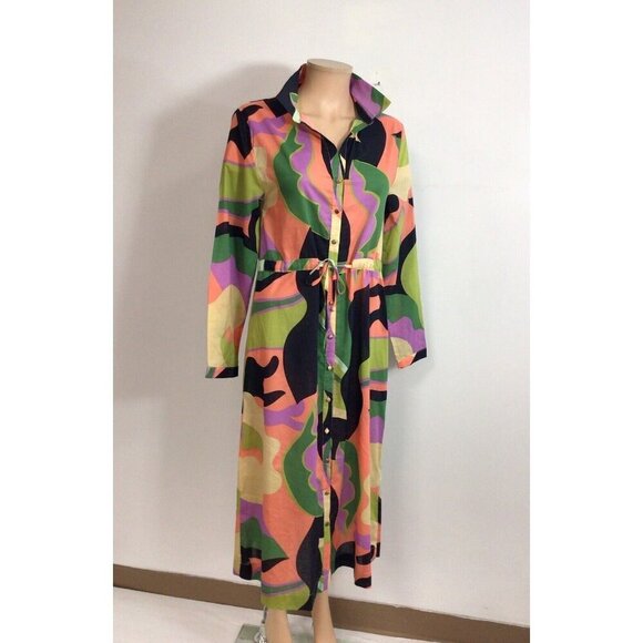 Grace & Mila Floral Retro Maxi Dress Womens Small - Picture 1 of 8